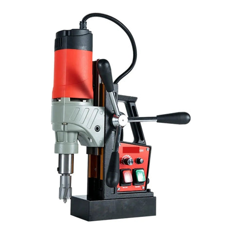Heavy Duty Magnetic Drill Press For Metal Core Hole Cutting With Double Dovetail Guide, industrial power tool with controls.