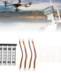 Programmable 2812 LED Arm Light Kit For FPV Drones, 4 Piece Strip Lights, installation cables, and drone controller