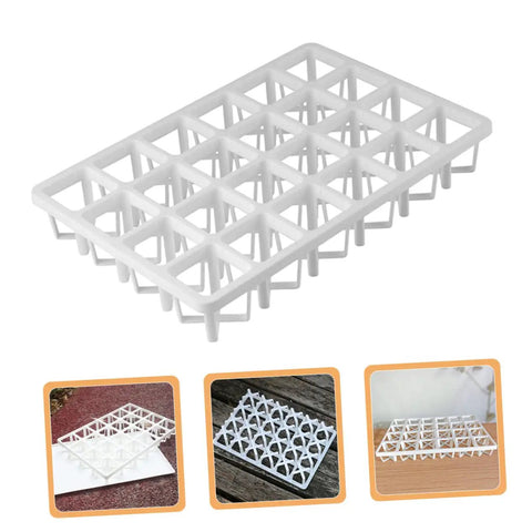 3 Piece Nursery Pot Brackets For Planting Trays Square Hole Growing Racks For Germination And Sprouting Ideal For Veggies And Flowers In Greenhouses For Home Gardeners