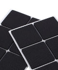 Self Adhesive Rubber Feet Pads Built Tough Durable Protectors For Wooden Floors And Furniture 12 Pack Black 4.6cm Wide No Slip Shield