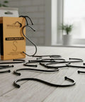 30 Pack Black S Hooks For Hanging Plants And Kitchenware, Heavy Duty Metal S Hooks For Pots Utensils Clothes And Bags.