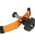 Heavy Duty T Rail Clamping Fixtures For CNC Engraving Machines, aluminum alloy clamp with spring-loaded mechanism and grip knob.
