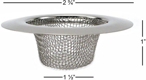 Set Of 4 Stainless Steel Mesh Strainers For Bathroom Sink And Bathtub Universal Fit No Fuss Easy Install Rust And Stain Resistant Dishwasher Safe
