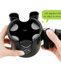 Hands adjusting 2 In 1 Stroller Cup Holder With Phone Mount Universal Cup Holder For Strollers Bikes Wheelchairs And More
