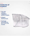 Premium Bin Door Replacement for Frigidaire Refrigerators, clear plastic bin with dimensions 18.1 x 9.6 x 6.8 inches