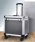 Large Capacity Tool Organizer On Wheels With Locking Aluminum Alloy Toolbox With Telescopic Handle For Nuts Bolts Sockets And Wrenches