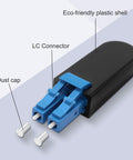 Duplex LC UPC Fiber Tester Loopback Plug For 9 By 125 Micron Singlemode Fiber Optic Cables with eco-friendly plastic shell and dust caps