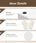 Details of setup for 27 Slot Literature Organizer with stable base, installation gloves, and sandpaper polishing for safe use
