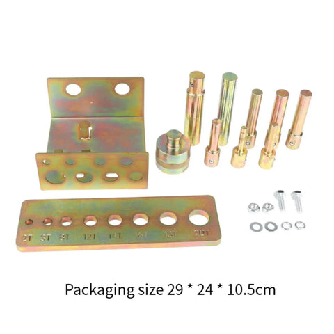 Heavy Duty Alloy Steel Press Pin Set Rock Solid Punch Kit Featuring Heat Treated Rust Resistant Build And Eight Versatile Drop Forged Adapters Straight Up Built Like A Tank For Demanding Garage Shop Projects