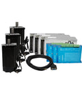 Nema 34 Closed Loop Stepper Motor Three Pack Bundle With Tough As Nails Servo Controller And 60V Power Supply For CNC Routers And 3D Printers Ready To Go.