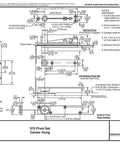 Diagram of Center Hung Pivot Door Hinge Set for Interior or Exterior Doors, Model 370, heavy duty, ANSI A156.4 certified, 500 lb capacity.