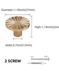 Ten Pack Kitchen Cabinet Knobs And Champagne Bronze Drawer Knobs Made From Heavy Duty Zinc Alloy Hardware, 1.18inch diameter.