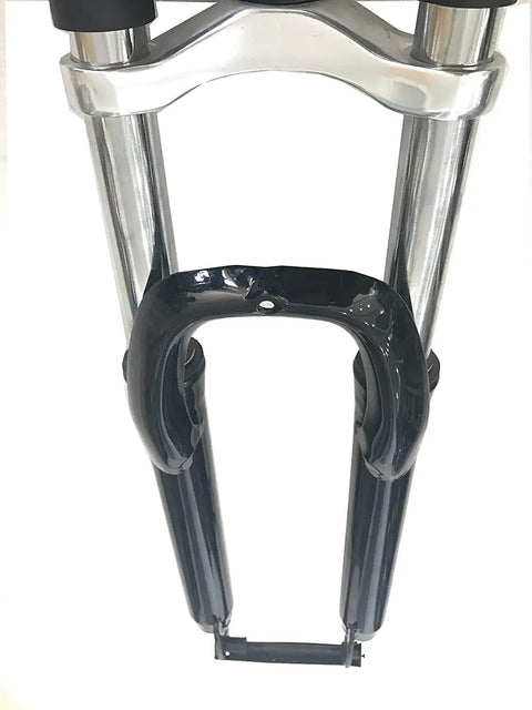 Black 26 Inch Triple Tree Front Suspension Fork With Double Shoulder Mounts For 26 Inch Mountain Bikes One Eighth Inch Headset