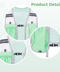 Green Dope Ultralight Running Hydration Vest For Men And Women With 16.9 Oz Soft Flasks, breathable mesh, adjustable straps