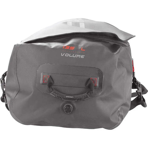 Front view of Big Capacity Waterproof Dry Bag For Boating And Travel, 135 Liter Gear Tote With RF Welded PVC Seams and handles visible
