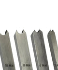 Lathe Woodturning Bead Cutting Chisel Set 4 Piece HSS Bead Tools with 3mm, 6mm, 8mm, 10mm M2 High Speed Steel Blades