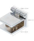 Heavy Duty Glass Door Hinges No Drill Install Pivot Hinges For Shower Enclosures Zinc Alloy 4 Pack Fits 5 To 8mm Glass Stable Attachment And High Load Capacity For Beefed Up Shower Doors