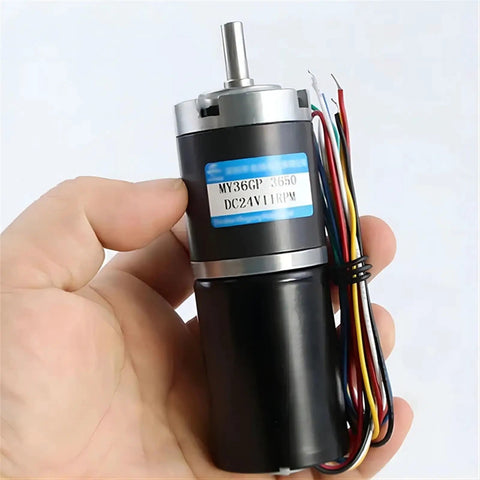 Tiny But Mighty Micro DC Gear Motor With Forward And Reverse, Adjustable Speed From 11 RPM To 2160 RPM, 12V 24V Compatible