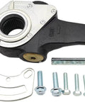 Heavy Duty Beefed Up Automatic Brake Slack Adjuster For Semi Trucks 1.5 Diameter Slack Spline 28 Spline Count 5.5 Arm Length OEM Replacement Fits TR40010143 And 133.2840 Style 1 Pack, black metal with hardware