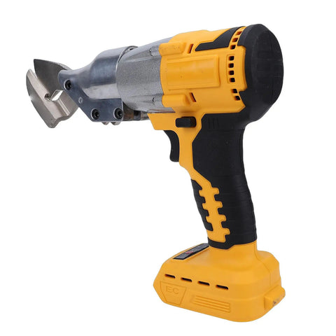 Heavy Duty Electric Metal Shears With Variable Speed Control And 360 Degree Rotating Head, featuring hardened alloy blades.