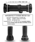 Integrated TT fat bike bottom bracket with spindle for Fat Bike Crankset Hollow Integrated 170mm Arm With 32T 34T 36T 38T 40T 42T Single Chainring 104 BCD Aluminum Alloy For Snow And Beach Bikes Includes Bottom Bracket And 176mm 192mm Shaft Lengths