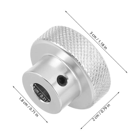 Heavy Duty Aluminum Alloy Mini Handwheel With Knurled Grip Surface And 0.3 Inch Inner Hole Perfect For Industrial Machines And Smooth Cranking Tasks, 3 cm size