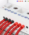 100 Pcs 4 AWG Ferrule Connectors Ends Insulated Cable Ferrule Crimp Terminal Kit for car audio, electronics shown in block installation