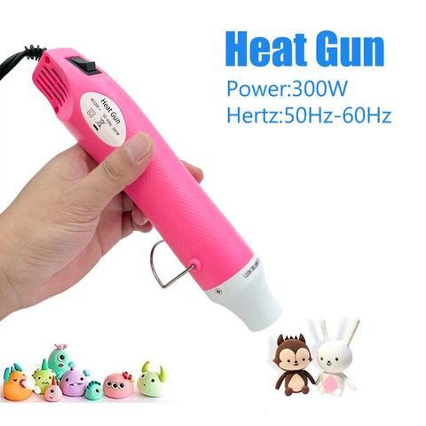 Mini Hot Air Gun Handy For DIY Crafts Portable Heat Gun Tool For Embossing Shrink Wrapping Drying Paint And More Lightweight Nozzle Design