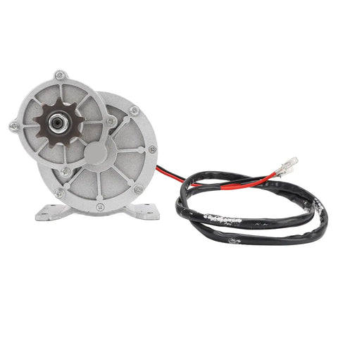 24V 650W Gear Reduction Electric Motor For DIY Electric Bikes And Small Machinery, aluminum alloy body with cables