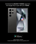 Android Smartphone Thermal Camera Plug And Play USB-C, 512x384 Thermal Sensor shown with MileSeey Thermal app on screen