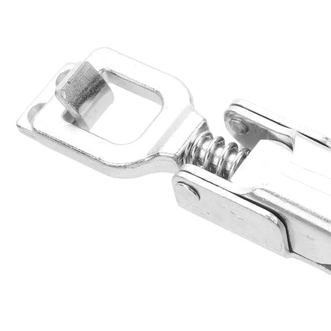 Heavy Duty Stainless Steel Toggle Latch Clamp For Truck Door And Cargo Box Secure Hold Down Lock Strong 304 Grade Metal Hardware For Hauling, spring close-up