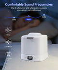 Ultrasonic Retainer Cleaner Machine With 45kHz Sonic Cleaning And Digital Timer Deep Clean For Dentures Aligners Braces Night Guards And Jewelry 319ml Capacity White Compact Countertop Design No Fuss Easy To Use Home Ready on nightstand with sleep features