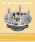 Front view of Pair Of Front Or Rear Wheel Hub And Bearing Assemblies 513288 For Chevrolet Malibu Impala Equinox Buick Regal Lacrosse Cadillac CTS XTS GMC Terrain Saab 9-5 Direct Replacement OEM Grade Fitment Durable Performance For 2011-2020 Models