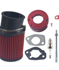 62Mm Air Filter Adapter Spark Plug Kit Fits 301cc 420cc 389cc 13HP 15HP Engines And Honda GX340 GX390 11HP 13HP components displayed