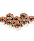 Pro Grade Fishing Reel Ball Bearings Kit With Ceramic Orange Seal For Smooth Casting And Durability Upgrade Spool Bearings For Reels Hardened Steel Double Inner Race Sealed Performance For Heavy Duty Fishing, 7 orange-seal bearings