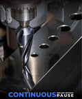 Four Spiral Flute Cobalt Step Drill Bit Set Pro Max Three Piece One Eighth to Seven Eighth Inch Hex Shank Impact Ready Unibit in action