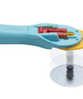 45mm Quick Change Rotary Cutter With Blade Cover For Crafts, Sewing And Quilting, Ultra Sharp Tungsten Blade, RB45-1 Replacement Blade Aqua Included Plus Spare Guard