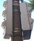 Metal pole secured with 304 stainless steel band 1 inch wide 0.044 inch thick 100 foot length with smooth edges for outdoor use