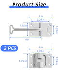 Rugged 6 Inch RV Door Latch Kit With T Style Trailer Door Holder Tough As Nails Heavy Duty Metal Camper Door Latch dimensions