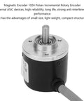 38mm Incremental Rotary Encoder With 1024 Pulses For High Precision Motion Sensing, Built Tough With Rugged Stainless Steel Spindle And Metal Shell