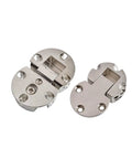 2 Pack Concealed Hinge Set For Cabinets And Bookcases 180 Degree Folding Hidden Hinge Hidden Connector Bracket