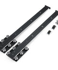 Heavy Duty Soft Close Drawer Slides With Bottom Mount Track Glides For Cabinets And Dressers, Quiet Smooth Action, Supports Up To 77 Lbs (35 Kg), Aluminum Alloy, Waterproof And Rust Resistant, Easy Install, black pair with screws
