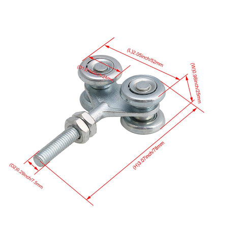 Heavy Duty Steel Sliding Door Track Rollers Set For Smooth Quiet Gliding And Easy Open Close, Four Trolley Wheels With Dual Pulley