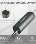 Digital Wireless Karaoke Microphone System With Mini Receiver And Bodypack Transmitter, showing charging features and specs