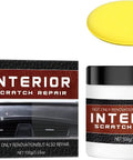 Interior Car Scratch Repair Wax For Dashboard And Plastic Trim Quick Scratch Remover That Restores Shine 100g with sponge