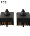 Push Button Switch Replacement Parts For Angle Grinder 100Mm Metal Plastic Power Tool Accessories For Electric Polisher Machine Grinding Equipment 2 Pack Black