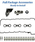 N52 Engine Valve Cover Kit With Oil Cap And PCV Hose For BMW 125i 128i 130i 323i 328i 525i shown with components
