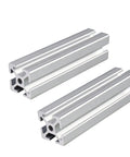 Workhorse 2525 Aluminum Extrusion Two Pack Anodized T Slot V Groove Linear Rail Guide, 300mm long, aluminum profile for CNC routers.