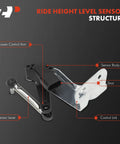 Diagram of Plug And Play Tesla Ride Height Level Sensor Pair For Model S 2012-2021 And Model X 2016-2021 structure components