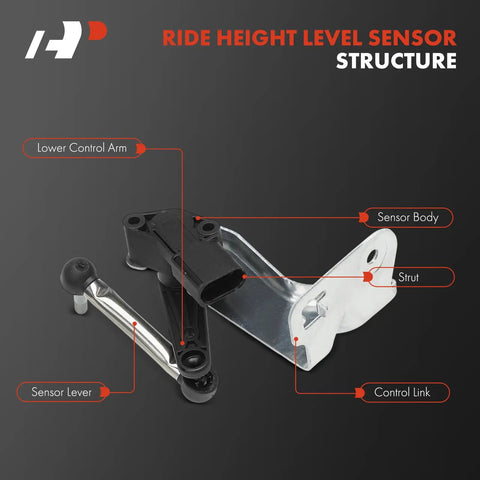 Diagram of Plug And Play Tesla Ride Height Level Sensor Pair For Model S 2012-2021 And Model X 2016-2021 structure components